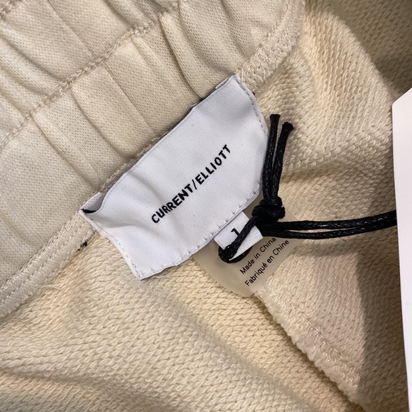 NWT Current Elliott The Leon Sweatpants Joggers in Antique White - Picture 9 of 11